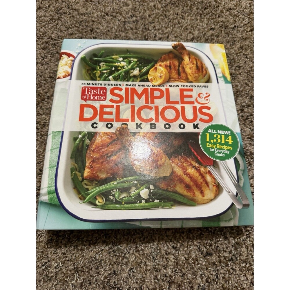 Taste of Home Simple & Delicious Cookbook 1,314 Easy Recipes Hardcover Binder